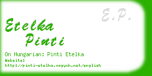 etelka pinti business card